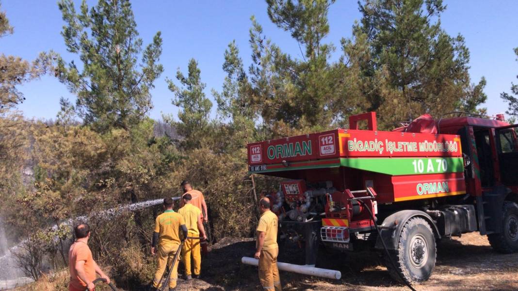 Balıkesir'deki orman yangını kontrol altına alındı 18